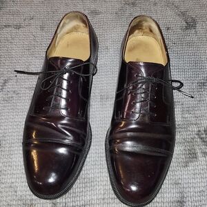 Cole Haan City Caldwell Mens Sz 12 Cap Toe Dress Oxfords Dark Cognac